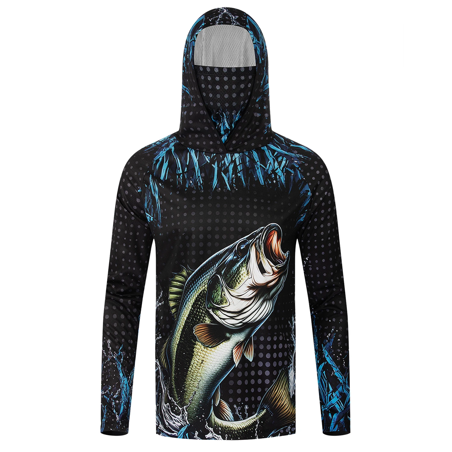 Hoodie Pancing Pria UPF50+ den - Fishing Mask Sun Protection ulasan dan harga